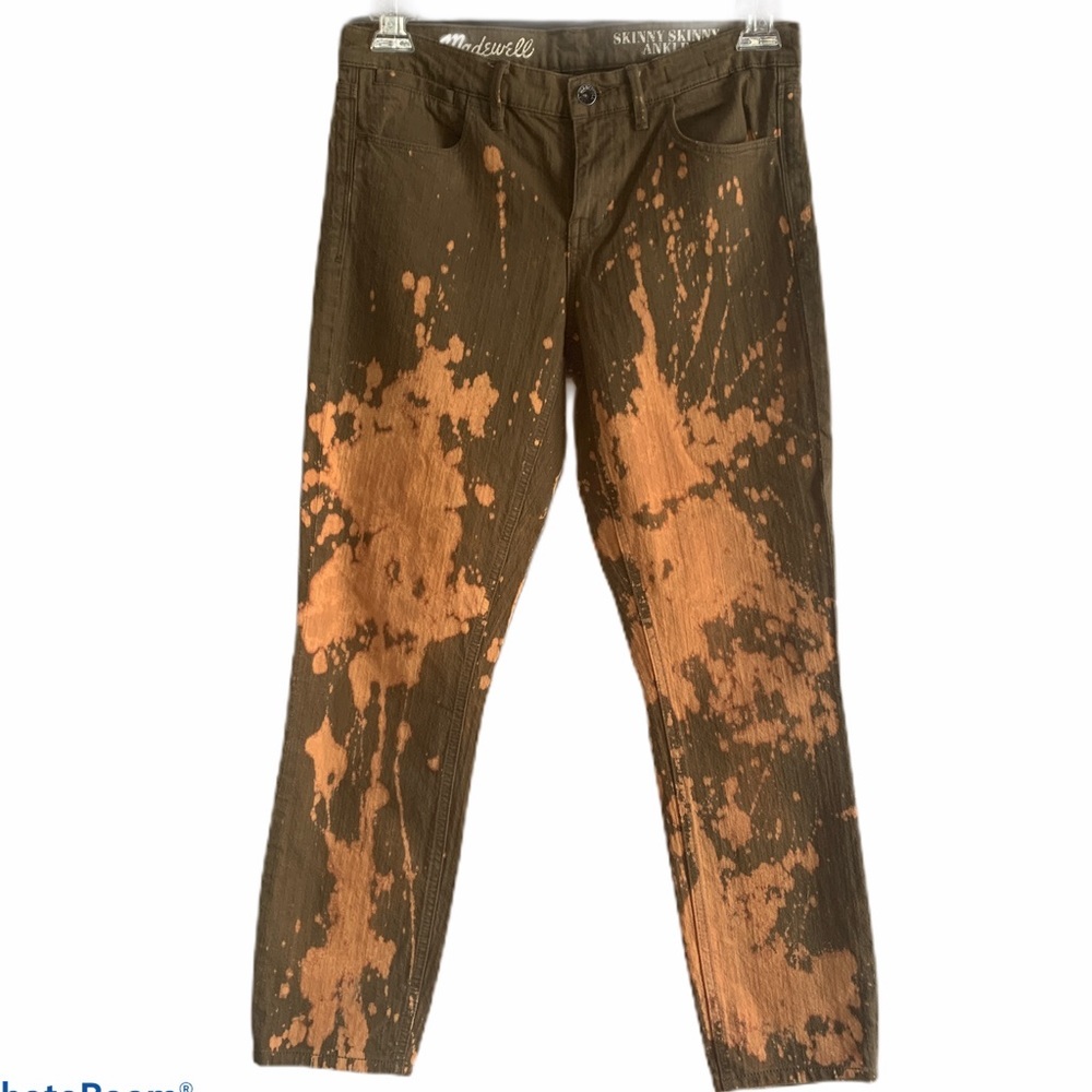 Madewell Skinny Skinny Ankle Bleach Splatter Jeans‎